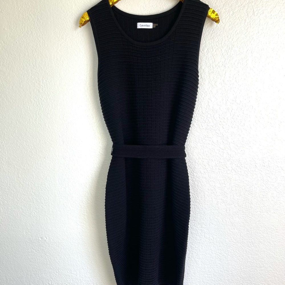 Calvin Klein Black Midi Dress